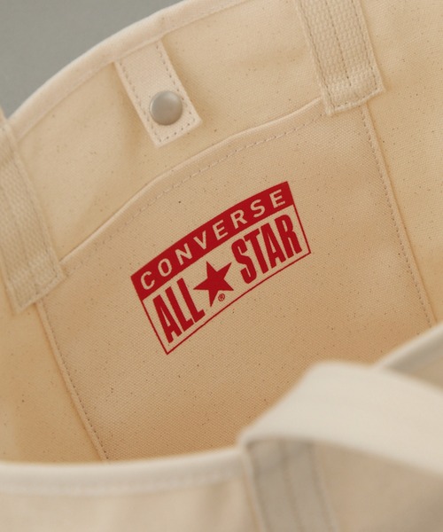 CONVERSE（コンバース）の「【CONVERSE】CV AS CANVAS TOTE BAG M（トートバッグ・レディース・ベージュ/グレー/ネイビー/オフホワイト/ブラウン/レッド/ブラック/カーキ・FREE）」の21枚目の写真