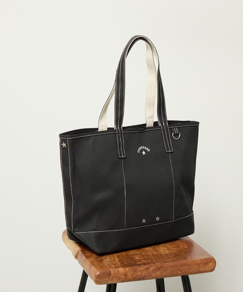 CONVERSE（コンバース）の「【CONVERSE】CV AS CANVAS TOTE BAG M（トートバッグ・レディース・ベージュ/グレー/ネイビー/オフホワイト/ブラウン/レッド/ブラック/カーキ・FREE）」の22枚目の写真