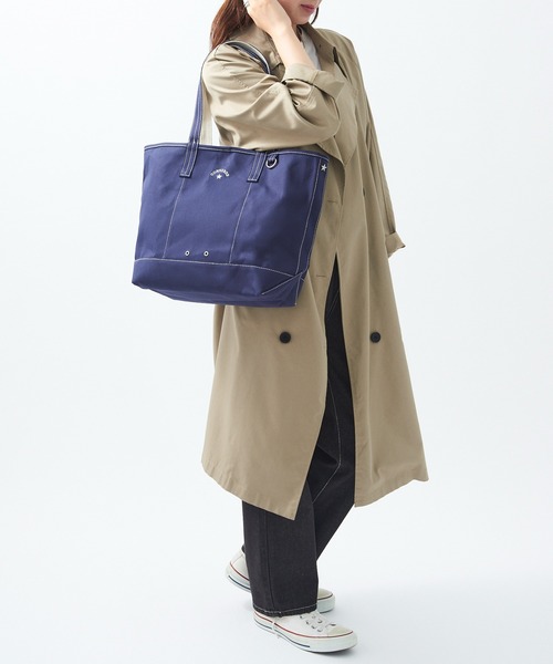 CONVERSE（コンバース）の「【CONVERSE】CV AS CANVAS TOTE BAG M（トートバッグ・レディース・ベージュ/グレー/ネイビー/オフホワイト/ブラウン/レッド/ブラック/カーキ・FREE）」の14枚目の写真