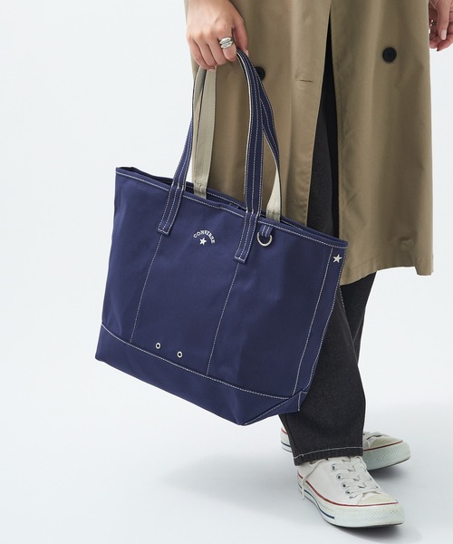 CONVERSE（コンバース）の「【CONVERSE】CV AS CANVAS TOTE BAG M（トートバッグ・レディース・ベージュ/グレー/ネイビー/オフホワイト/ブラウン/レッド/ブラック/カーキ・FREE）」の13枚目の写真