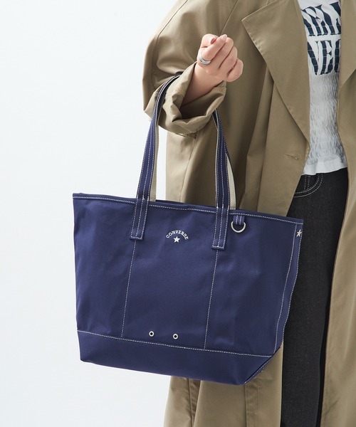 CONVERSE（コンバース）の「【CONVERSE】CV AS CANVAS TOTE BAG M（トートバッグ・レディース・ベージュ/グレー/ネイビー/オフホワイト/ブラウン/レッド/ブラック/カーキ・FREE）」の11枚目の写真