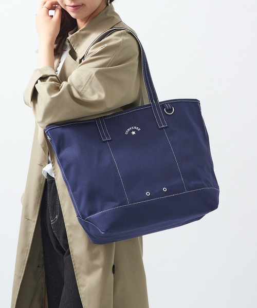 CONVERSE（コンバース）の「【CONVERSE】CV AS CANVAS TOTE BAG M（トートバッグ・レディース・ベージュ/グレー/ネイビー/オフホワイト/ブラウン/レッド/ブラック/カーキ・FREE）」の10枚目の写真