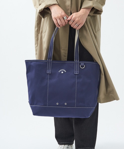 CONVERSE（コンバース）の「【CONVERSE】CV AS CANVAS TOTE BAG M（トートバッグ・レディース・ベージュ/グレー/ネイビー/オフホワイト/ブラウン/レッド/ブラック/カーキ・FREE）」の12枚目の写真