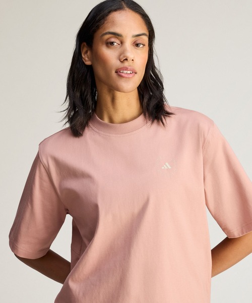 adidas by Stella McCartney（アディダスバイステラマッカートニー）の「adidas by Stella McCartney ルーズ 半袖Tシャツ【adidas by Stella McCartney】 / アディダス adidas（Tシャツ/カットソー・レディース・ブラウン・SMALL/X-LARGE/X-SMALL/XX-LARGE/MEDIUM/LARGE）」の4枚目の写真