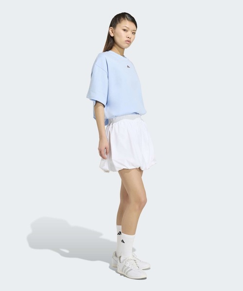 adidas(アディダス)の「W 3STRIPES STUDIO LOOSE Tシャツ / アディダス adidas(Tシャツ/カットソー・レディース・ブルー系その他・LARGE/MEDIUM/SMALL/X-LARGE)」の5枚目の写真