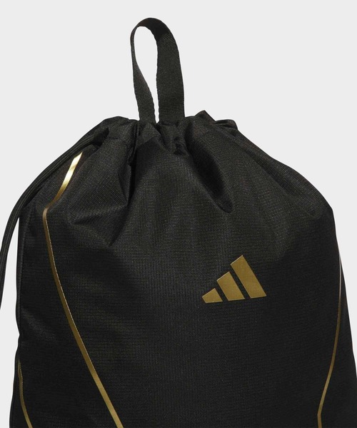 adidas(アディダス)の「コードカオス ナップサック【adidas Golf/アディダスゴルフ】(エコバッグ/サブバッグ・メンズ・ブラック×ゴールド・FREE)」の3枚目の写真
