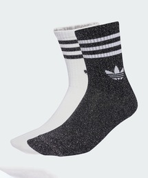 adidas | スリーストライプス グリッター クルーソックス2足組 / アディダスオリジナルス adidas Originals(ソックス/靴下)