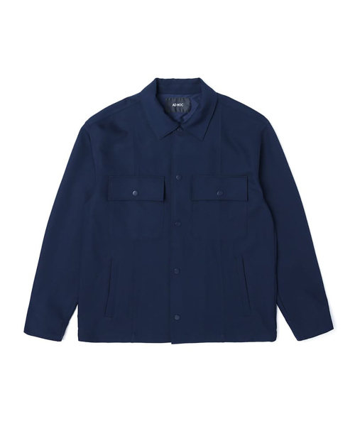 ADHOC(アドホック)の「男性ツーポケットTRシャケット (ネイビー) (HA3UJ11-45)(その他アウター・メンズ・その他・95/100/105)」の1枚目の写真