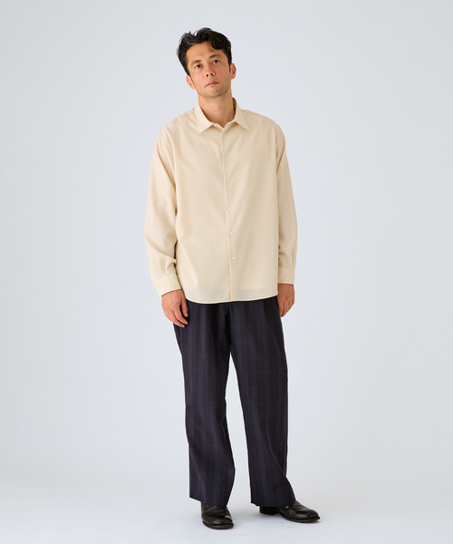 EDIFICE(エディフィス)の「ウール レギュラー シャツ(シャツ/ブラウス・メンズ・ブラウン/ブラック/アイボリー・SMALL/MEDIUM/LARGE)」の13枚目の写真