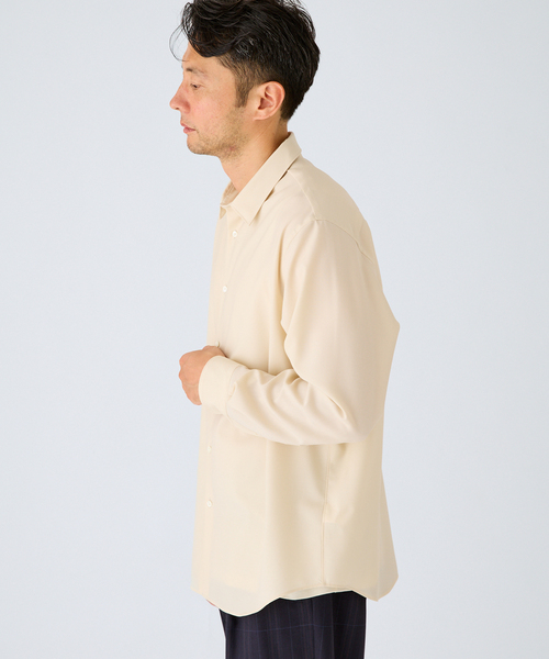 EDIFICE(エディフィス)の「ウール レギュラー シャツ(シャツ/ブラウス・メンズ・ブラウン/ブラック/アイボリー・SMALL/MEDIUM/LARGE)」の16枚目の写真
