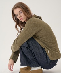 HENLEY RAGLAN NEP HOODED LONG SLEEVE TSHIRT/ヘンリーラグランネップフードロンT