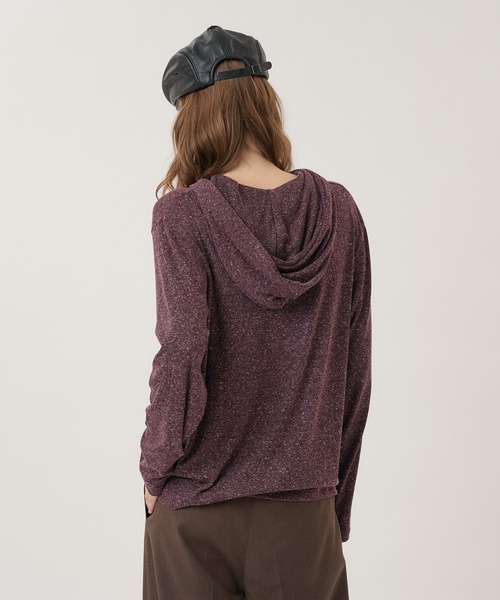 Perushu(ペルーシュ)の「HENLEY RAGLAN NEP HOODED LONG SLEEVE TSHIRT/ヘンリーラグランネップフードロンT(Tシャツ/カットソー・メンズ・パープル/チャコールグレー/オリーブ・LARGE/MEDIUM)」の19枚目の写真