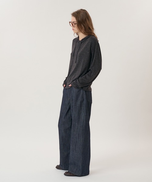 Perushu(ペルーシュ)の「HENLEY RAGLAN NEP HOODED LONG SLEEVE TSHIRT/ヘンリーラグランネップフードロンT(Tシャツ/カットソー・メンズ・パープル/チャコールグレー/オリーブ・LARGE/MEDIUM)」の6枚目の写真