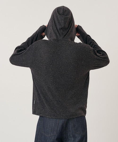 Perushu(ペルーシュ)の「HENLEY RAGLAN NEP HOODED LONG SLEEVE TSHIRT/ヘンリーラグランネップフードロンT(Tシャツ/カットソー・メンズ・パープル/チャコールグレー/オリーブ・LARGE/MEDIUM)」の4枚目の写真
