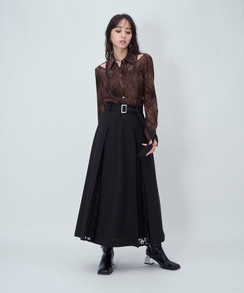 HARE(ハレ)の「オパールシアーシャツ(HARE)(シャツ/ブラウス・レディース・ブラック/ブラウン/グリーン・FREE)」の11枚目の写真