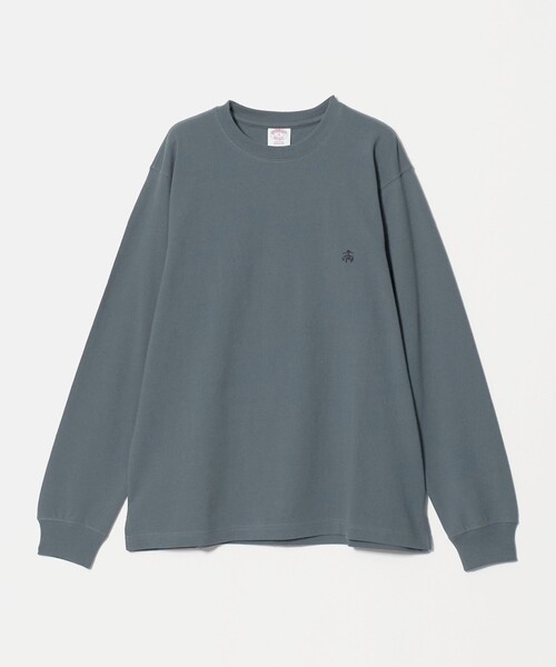 BROOKS BROTHERS(ブルックスブラザーズ)の「【別注】<Brooks Brothers>GLR カノコ クルーネック カットソー(Tシャツ/カットソー・メンズ・ダークブラウン/ダークグレー/ブラック・S/M/L)」の3枚目の写真