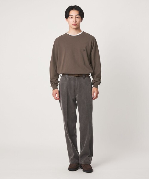 BROOKS BROTHERS(ブルックスブラザーズ)の「【別注】<Brooks Brothers>GLR カノコ クルーネック カットソー(Tシャツ/カットソー・メンズ・ダークブラウン/ダークグレー/ブラック・S/M/L)」の6枚目の写真