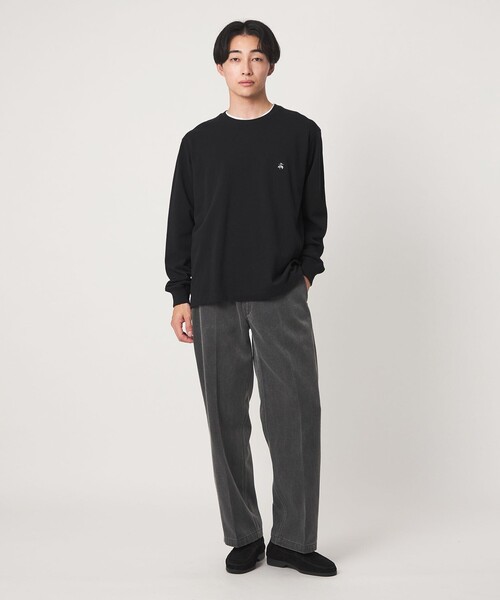 BROOKS BROTHERS(ブルックスブラザーズ)の「【別注】<Brooks Brothers>GLR カノコ クルーネック カットソー(Tシャツ/カットソー・メンズ・ダークブラウン/ダークグレー/ブラック・S/M/L)」の9枚目の写真