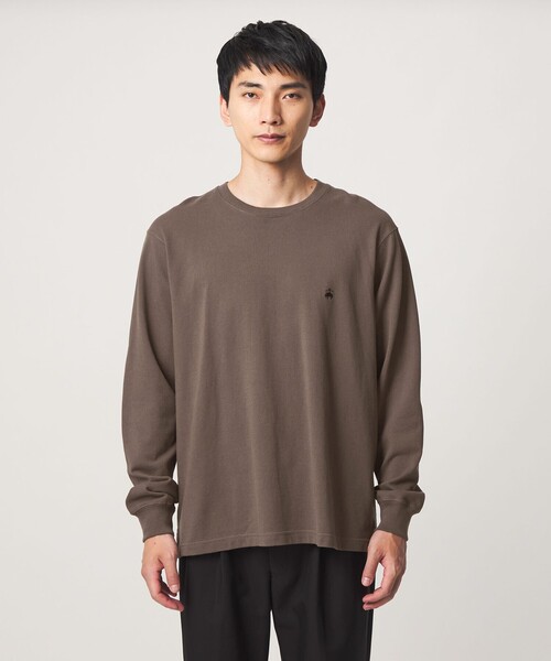 BROOKS BROTHERS(ブルックスブラザーズ)の「【別注】<Brooks Brothers>GLR カノコ クルーネック カットソー(Tシャツ/カットソー・メンズ・ダークブラウン/ダークグレー/ブラック・S/M/L)」の12枚目の写真