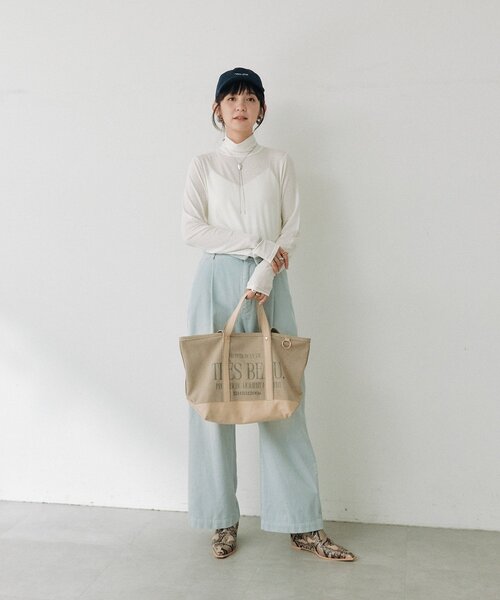 RIVE DROITE(リヴドロワ)の「コーデュロイハイウエストパンツ(その他パンツ・レディース・サックスブルー/オフホワイト・38/36)」の11枚目の写真