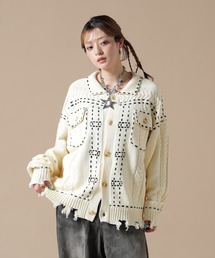 【WEB&DEPOT限定】DankeSchon/ダンケシェーン/HAND STITCH KNIT JACKET