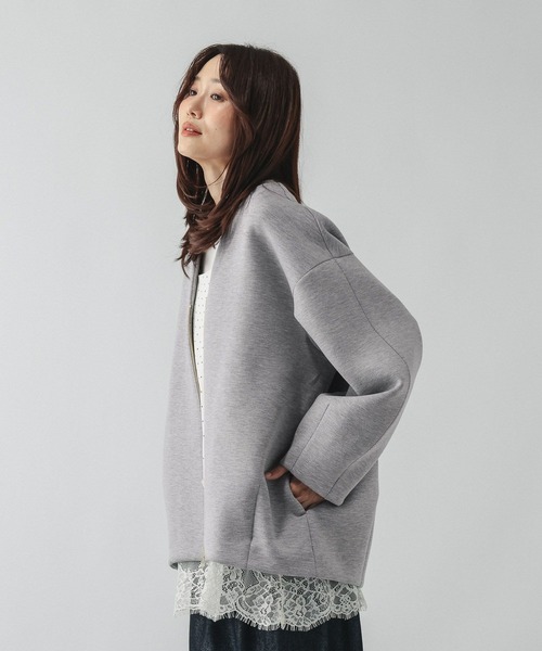 GLOBAL WORK(グローバルワーク)の「ダンボールジャケット/873759(ブルゾン・レディース・杢グレー/ネイビー・LARGE/MEDIUM)」の6枚目の写真