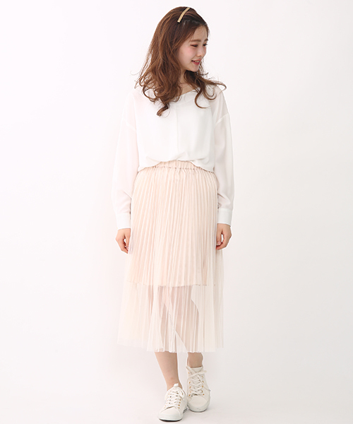 one after another NICE CLAUP(ワンアフターアナザーナイスクラップ)の「【ナイスクラップ】オトナ女子シャツ(シャツ/ブラウス・レディース・オフホワイト/ピンク/ストライプ・FREE)」の12枚目の写真