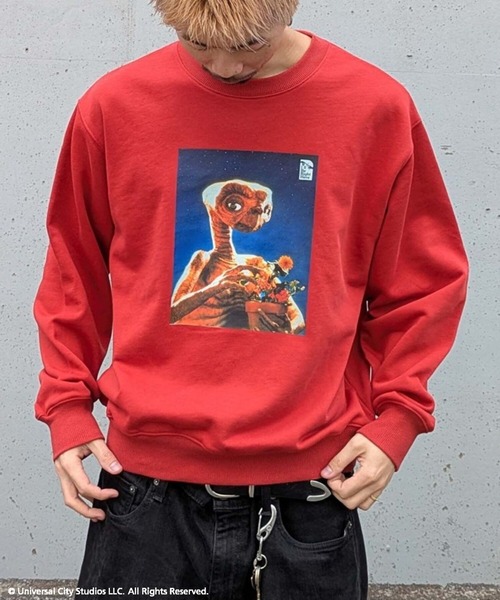 Ha-Li-C STORE(ハリックストア)の「【ET】フォトプリントスウェット(スウェット・メンズ・レッド/ネイビー/オフホワイト・LARGE/X-LARGE/MEDIUM)」の1枚目の写真