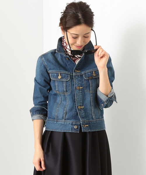 Lee（リー）の「Lee / デニムジャケット（デニムジャケット・レディース・ライトブルー/ブルー・MEDIUM/SMALL）」の7枚目の写真