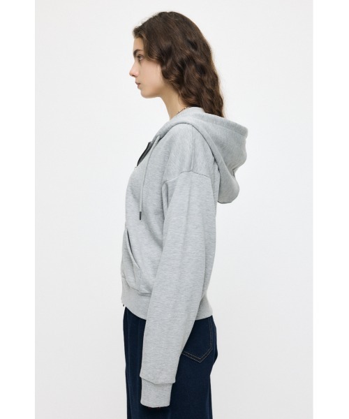 MOUSSY(マウジー)の「ES CLASSIC SWEAT パーカー(パーカー・レディース・杢グレー/ブラック/ベージュ・1/2)」の14枚目の写真