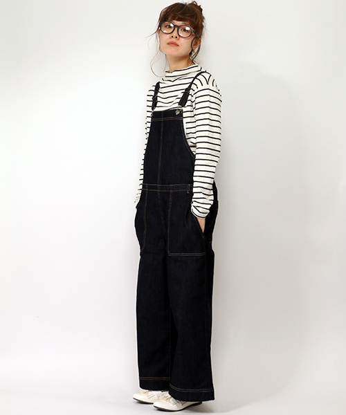 LBC(エルビーシー)の「オーバーオール(サロペット/オーバーオール・レディース・ダークブルー/ネイビー/オリーブ・LARGE/MEDIUM)」の1枚目の写真