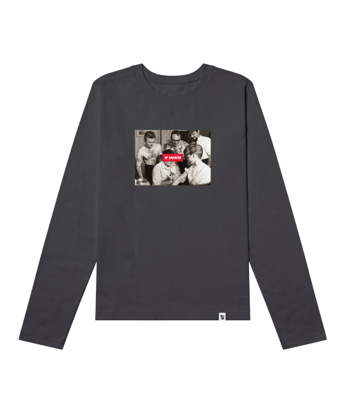 GRAVER ORDINARY（グレイバーオーディナリー）の「[UNISEX] SIM SLEEVE ロングスリーブ Tシャツ_3color（Tシャツ/カットソー・レディース・チャコール/ホワイト/ブラック・MEDIUM/LARGE）」の13枚目の写真