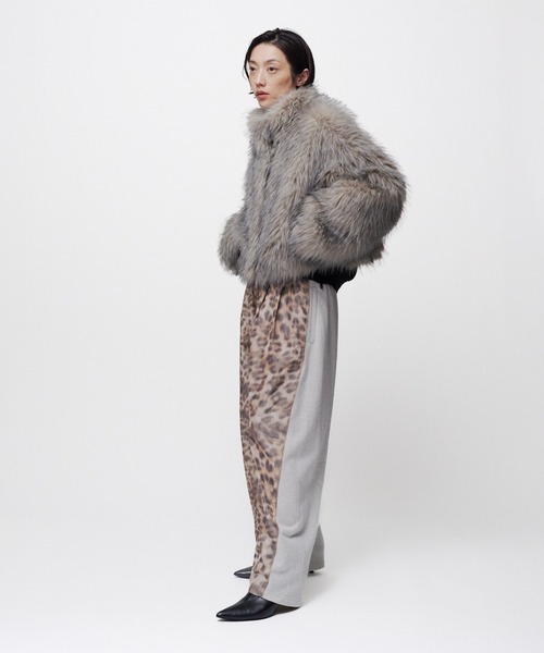 THINGS THAT MATTER(シングス ザット マター)の「LEOPARD WARP PRINT SWEAT PANTS / レオパードワーププリントスウェットパンツ(スウェットパンツ・レディース・ベージュ・FREE)」の7枚目の写真