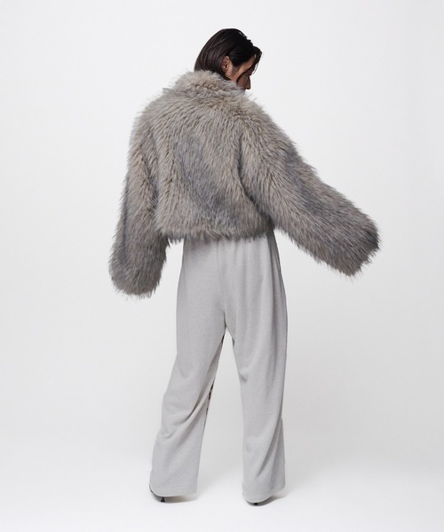 THINGS THAT MATTER(シングス ザット マター)の「LEOPARD WARP PRINT SWEAT PANTS / レオパードワーププリントスウェットパンツ(スウェットパンツ・レディース・ベージュ・FREE)」の8枚目の写真