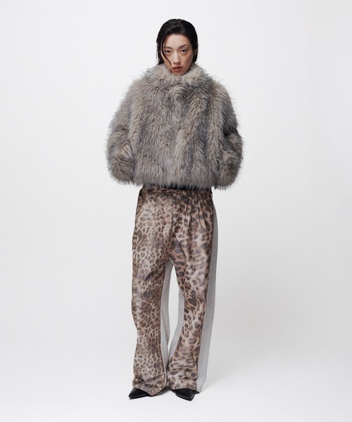 THINGS THAT MATTER(シングス ザット マター)の「LEOPARD WARP PRINT SWEAT PANTS / レオパードワーププリントスウェットパンツ(スウェットパンツ・レディース・ベージュ・FREE)」の5枚目の写真