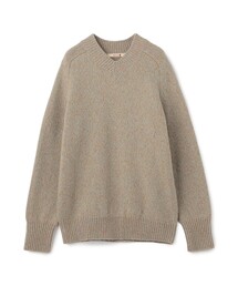 【WEB先行予約】ウールナイロンメランジ Vネックプルオーバー