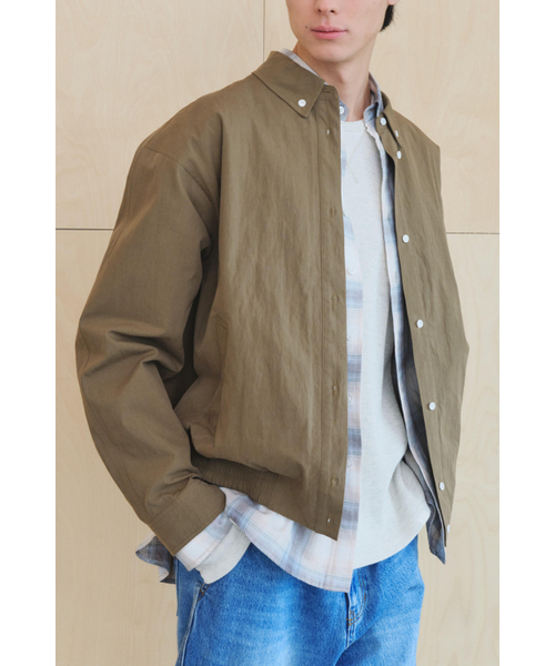 KUME(クメ)の「メンズ ユーティリティ スラントポケット シャツジャケット ブラウン(ブルゾン・メンズ・その他・X-LARGE/LARGE/MEDIUM)」の4枚目の写真