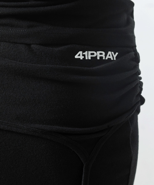 41PRAY(サイルプレイ)の「レイヤードドローストリングスカート/ブラック(スカート・レディース・その他・FREE)」の4枚目の写真