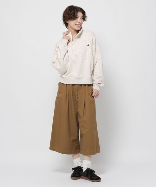 Champion(チャンピオン)の「【Champion(チャンピオン)】別注ハーフZIP裏毛プルオーバー(スウェット・レディース・レッド/ネイビー/ナチュラル・LARGE/MEDIUM)」の13枚目の写真