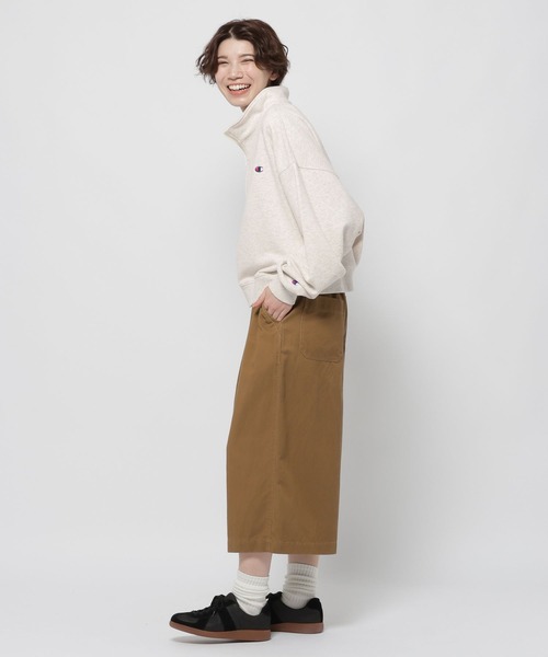 Champion(チャンピオン)の「【Champion(チャンピオン)】別注ハーフZIP裏毛プルオーバー(スウェット・レディース・レッド/ネイビー/ナチュラル・LARGE/MEDIUM)」の14枚目の写真