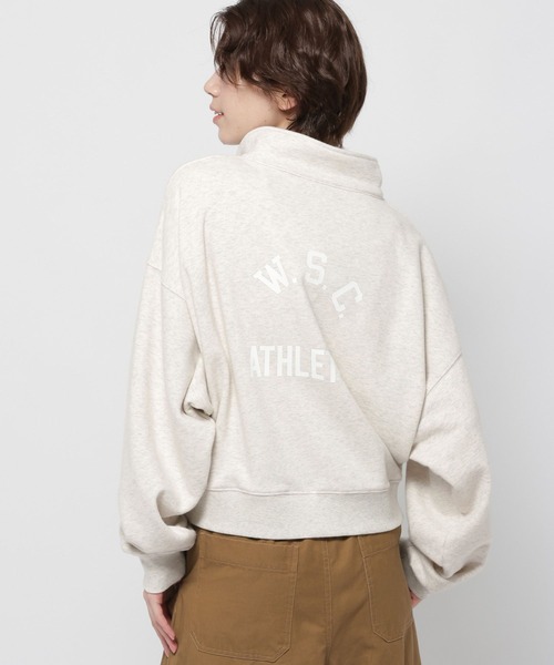 Champion(チャンピオン)の「【Champion(チャンピオン)】別注ハーフZIP裏毛プルオーバー(スウェット・レディース・レッド/ネイビー/ナチュラル・LARGE/MEDIUM)」の15枚目の写真