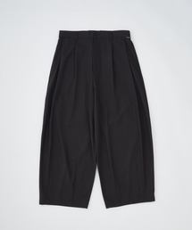 【ADAMPATEK/アダムパテック】 woolblend still tuck wide pants ウール混タックワイドパンツ