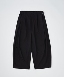 【ADAMPATEK/アダムパテック】 woolblend still tuck wide pants ウール混タックワイドパンツ