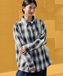 ソフトフランネル チェックシャツ チェック柄 アメカジ ストリート オーバーサイズ アウター ネルシャツ 2026秋冬 秋服 冬服