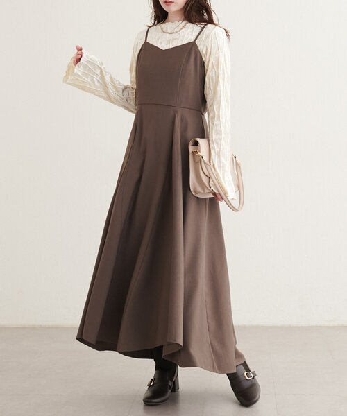 natural couture（ナチュラルクチュール）の「なみなみベロアプルオーバー（Tシャツ/カットソー・レディース・アイボリー/ブラック/チャコールグレー・FREE）」の7枚目の写真