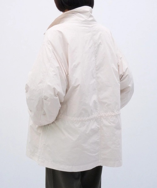 ATON(エイトン)の「【ATON / エイトン】AIR WEATHER SHORT MODS COAT(モッズコート・メンズ・ホワイト/キャメル/ブラック・2/4/6)」の6枚目の写真