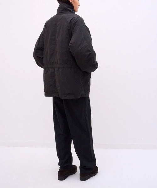 ATON(エイトン)の「【ATON / エイトン】AIR WEATHER SHORT MODS COAT(モッズコート・メンズ・ホワイト/キャメル/ブラック・2/4/6)」の10枚目の写真