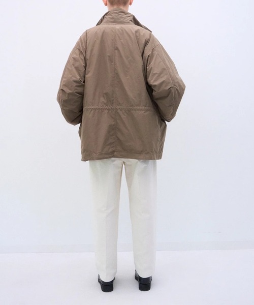 ATON(エイトン)の「【ATON / エイトン】AIR WEATHER SHORT MODS COAT(モッズコート・メンズ・ホワイト/キャメル/ブラック・2/4/6)」の14枚目の写真