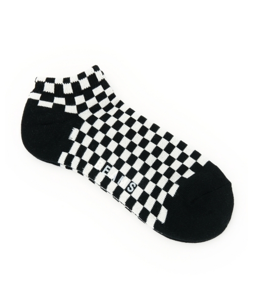 BEAMS(ビームス)の「BEAMS / 市松柄アンクルソックス(ソックス/靴下・メンズ・ホワイト/ブラック/グレー/ネイビー/レッド/ブルー・FREE)」の3枚目の写真
