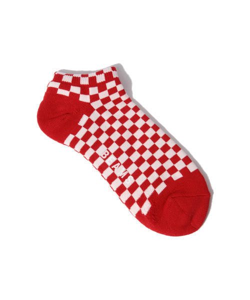 BEAMS(ビームス)の「BEAMS / 市松柄アンクルソックス(ソックス/靴下・メンズ・ホワイト/ブラック/グレー/ネイビー/レッド/ブルー・FREE)」の6枚目の写真